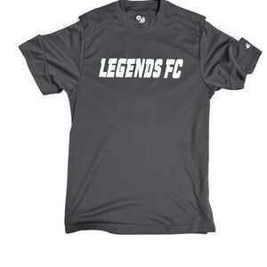 Gray Legends FC Short Sleeve Tee Size Medium